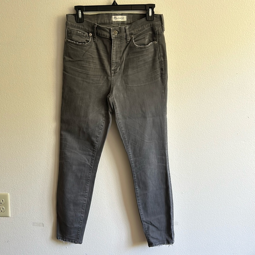 Madewell Women's Gray 10" High Riser Skinny Jeans .. 5 Pocket .. Size: 29
